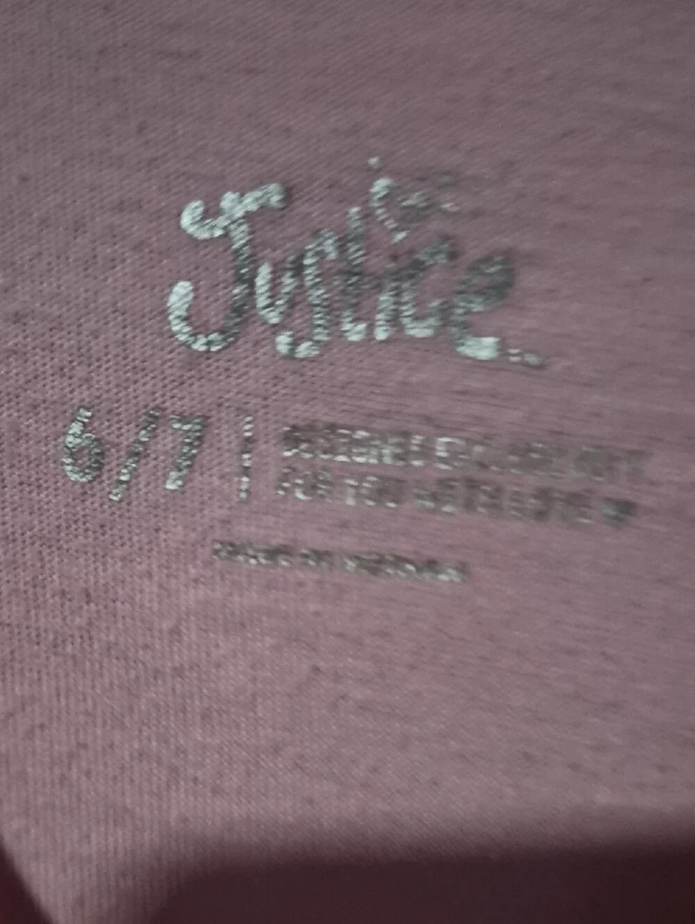 Justice light pink